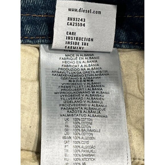 Diesel Belthy Bootcut Flare Low Rise Jeans in Blue 28 Womens Denim Pants - Picture 10 of 15